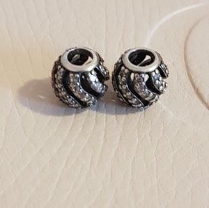 2 X Pandora wave charms